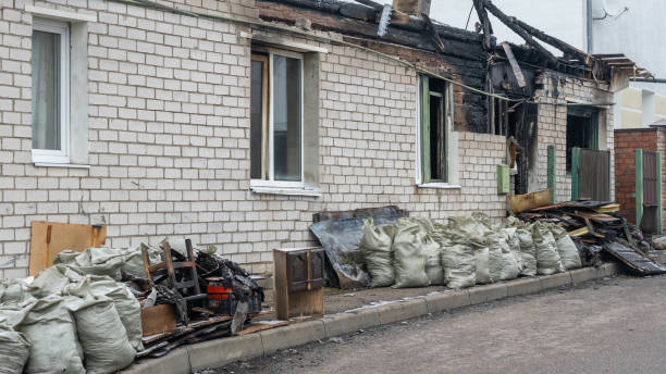 Professional Emergency Fire Cleanup technician working in Anoka, MN